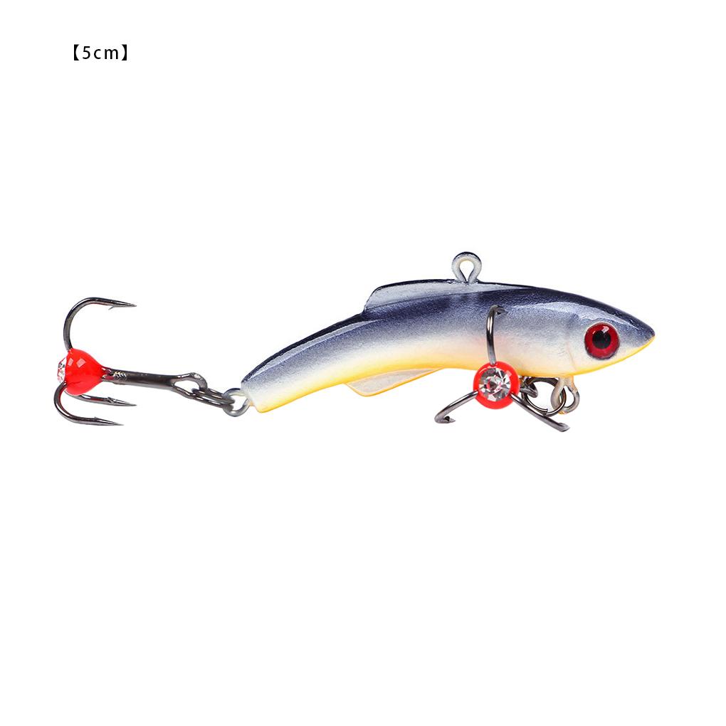 1PCS Lure Bait Outdoor Fishing Artificial Plastic Bait Ice Fishing With 3D Eyes Fishing Supplies Fishing Tackle 4\.3CM/5CM/5\.5CM