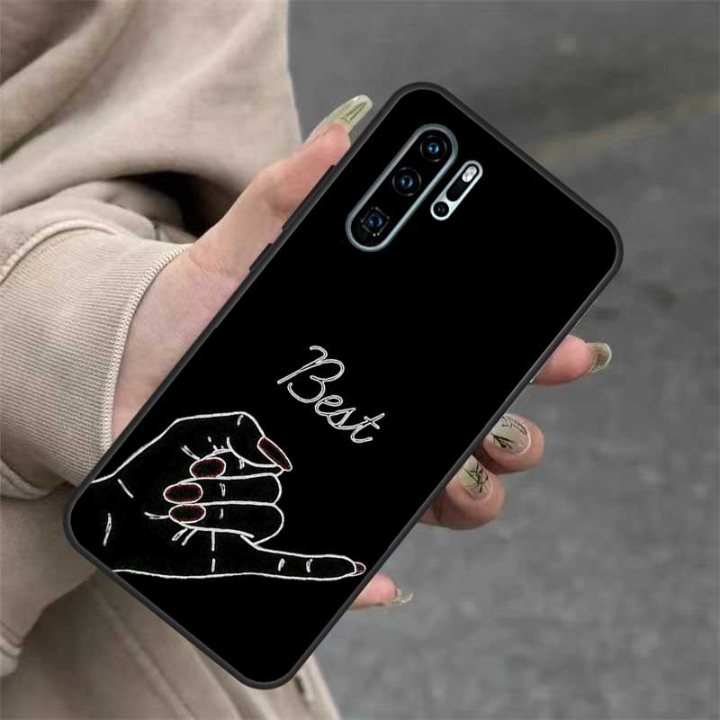

BFF Best Friends Forever Black Case For Huawei P40 Lite P20 P30 Nova 11 Pro 9 10 SE 3i 7i 11i 5T Y60 Y61 Y70 Y90 Y91 Cover Huawei Nova 3i