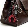 Yogodlns New PU Leather Simple Horseshoe Pendant Horse Hoof Casual Key Chain Pendant Hanging Purse Accessories Women