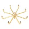 8 Holes Fountain Nozzles Brass Windmill Rotating Fountain Water Spray Head for Rockery Fish Pond