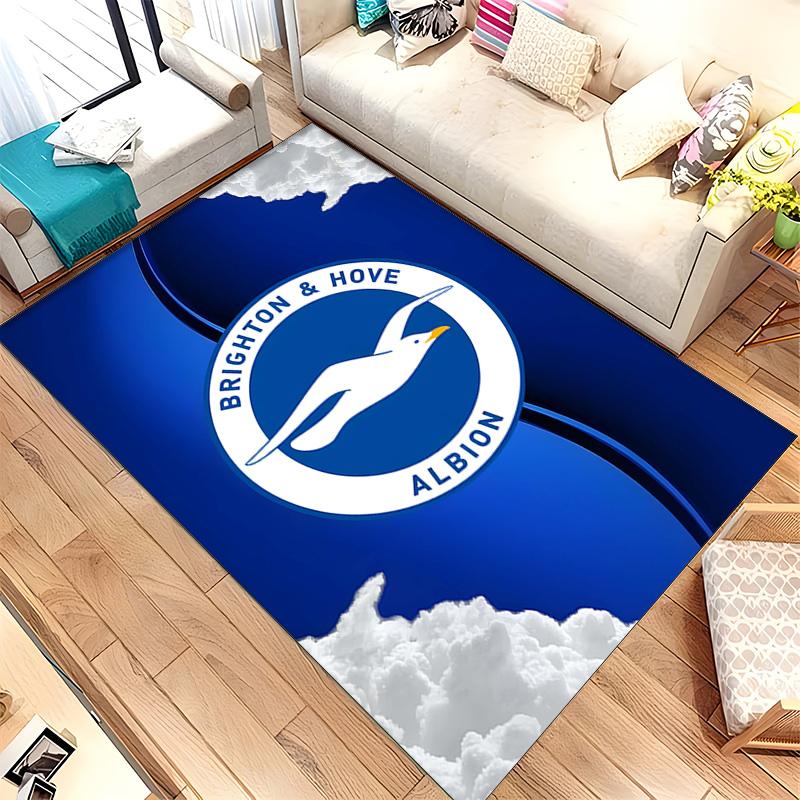 Brighton & Hove Albion Football Club (1) Rug Suitable For Living Rooms Bedrooms Computer Rooms Dining Areas And Placement Under Tables And Chairs Also
