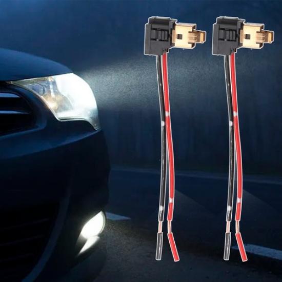 Car Accessories Light Socket Harness Socket Wiring 2PCS H1 Harness Connector