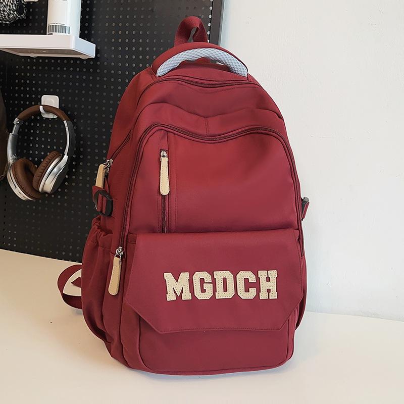

School Bag Elementary School Girl College Student Burgundy Male Backpack High School Student Junior High School Student Backpack