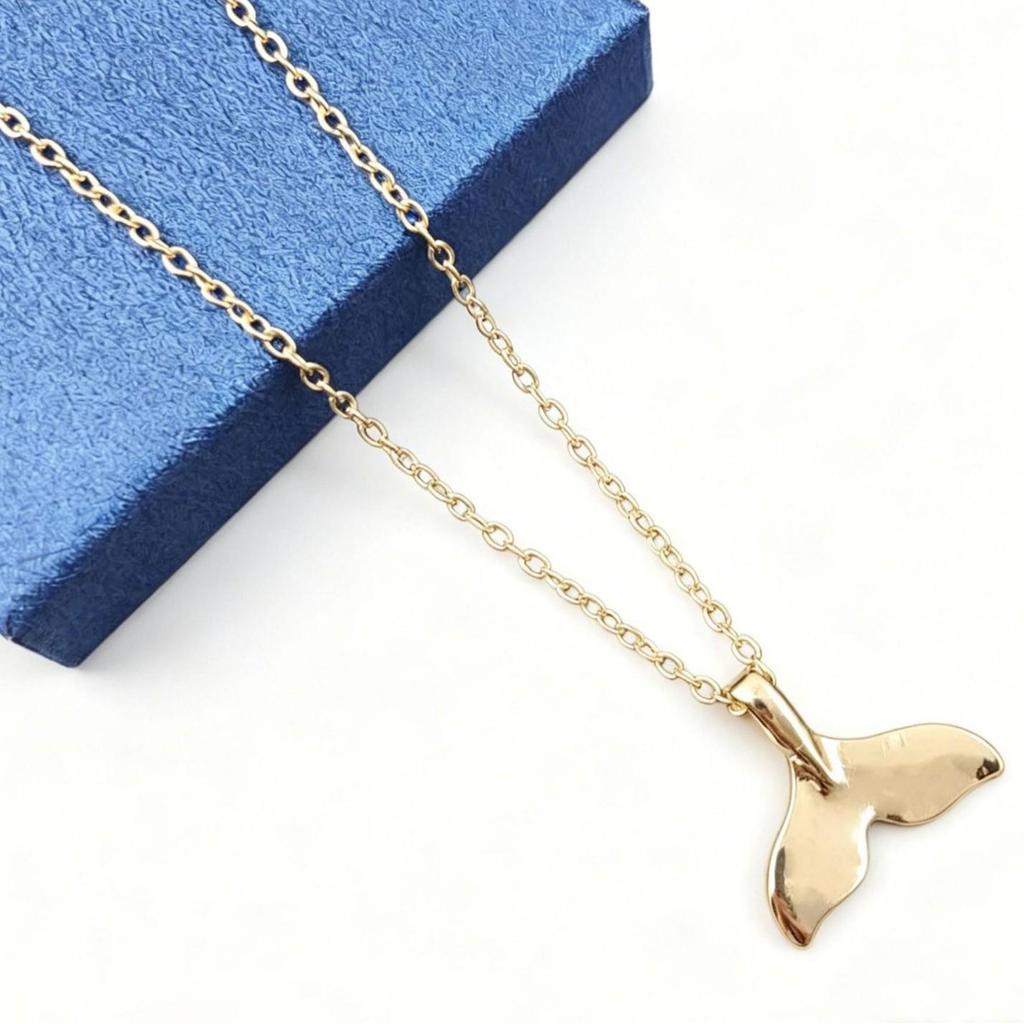 2019 European & American Mermaid Dolphin Tail Couple Necklace - Women's Clavicle Chain Fishtail Design