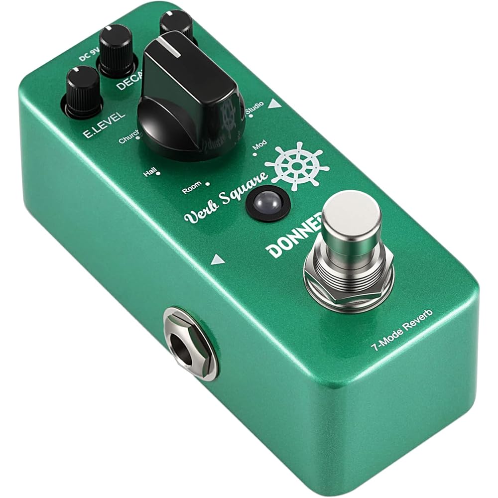 Donner Verb Square Reverb Effector with 7 Modulation Modes