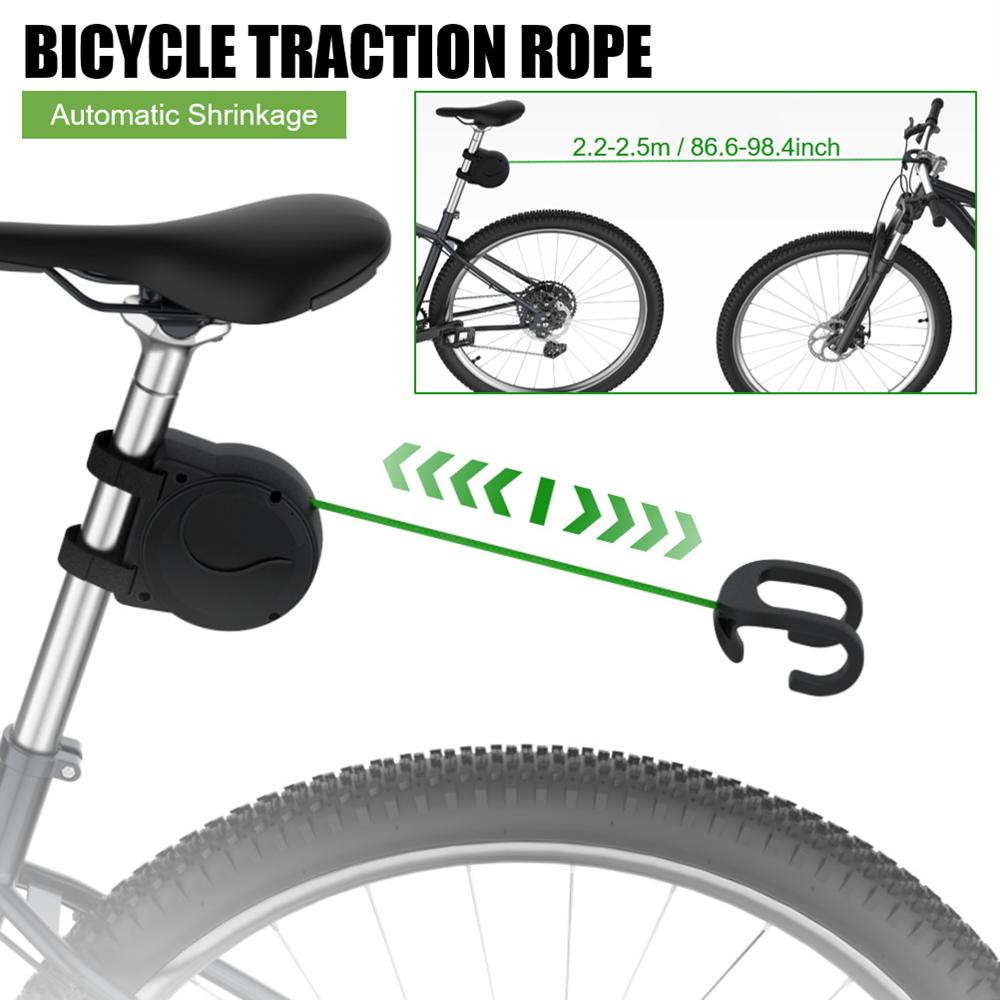 1PC Bicycle Tow Rope Mountain Bike Flexible Retractable Bike Tractor Parent-Child Pull Rope Towing Trailer Outdoor Cycling Tools