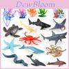 Realistic Miniature Ocean Animal Model Set With Dolphin Turtle Crab Octopus And More