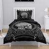Skull Bedding Set Twin 140x200cm - Vintage Baroque Halloween Duvet Cover 2/3PCS, Luxury Skeleton Comforter cover,Gothic Bed Set