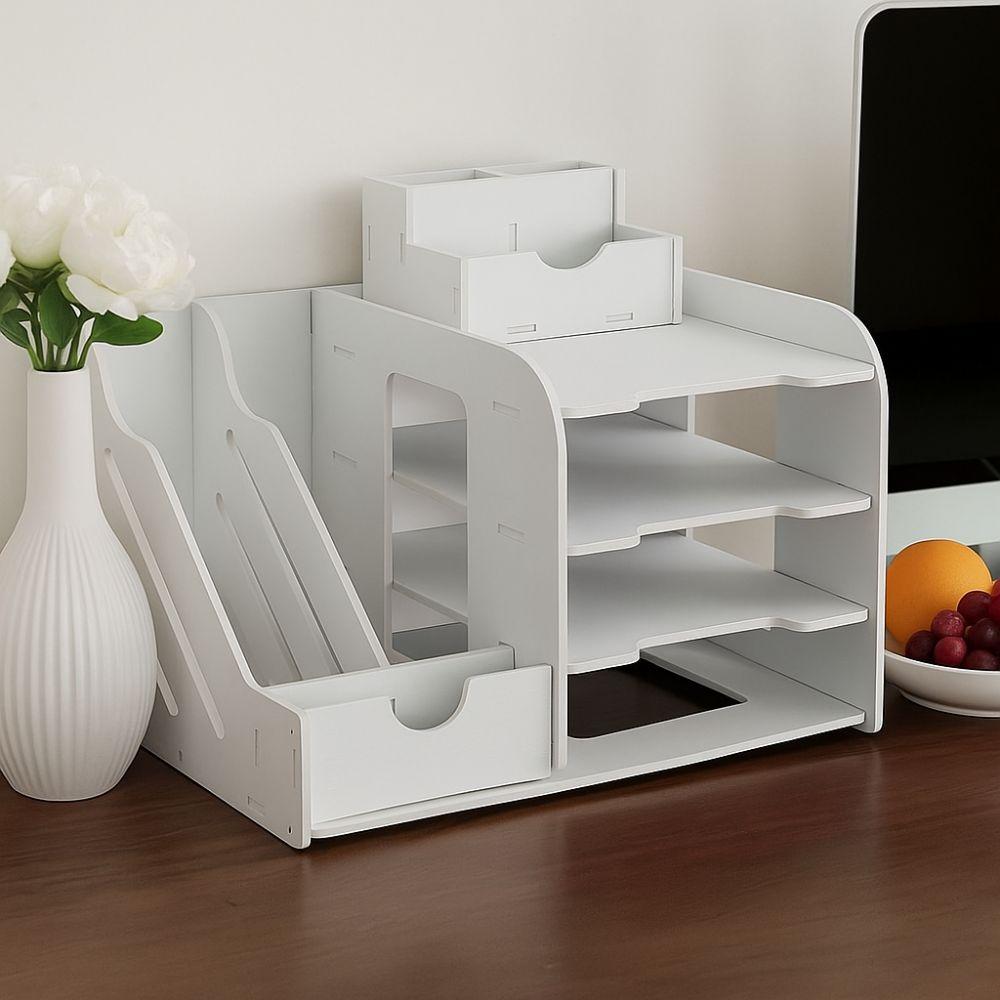 Space Saving Desktop Organizer Thickened File Holder Office Storage Rack File Storage Rack  Office