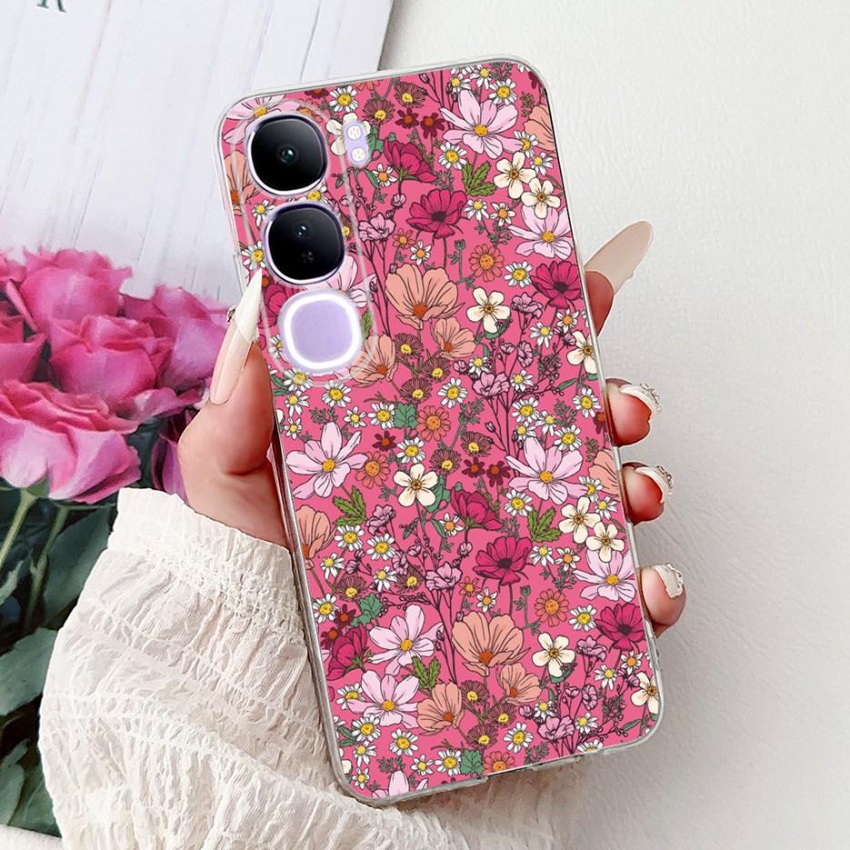 For Vivo Y200 5G Case Vivo V40 Lite Beautiful Butterfly Painted Cover Soft Slim Phone Case For Vivo Y300 Y 200 V40Lite 5G Bumper