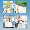Non-Slip Portable Travel Clothesline 1.8m 12 Windproof Clips Durable Drying Rope for Hotel Camping Student Dorm