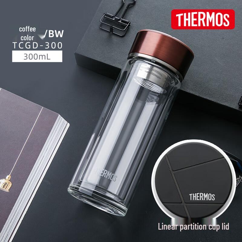 

Thermos TCGD-300 Double-Layer Glass Mug