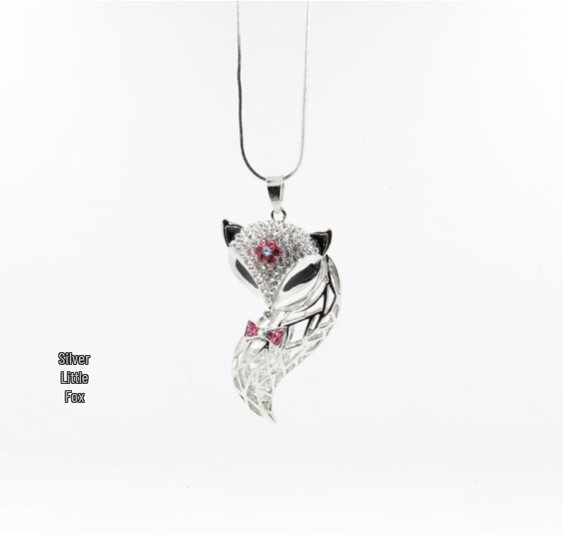 Korean-Style Little Fox Pendant Necklace - Versatile Fashion Accessory