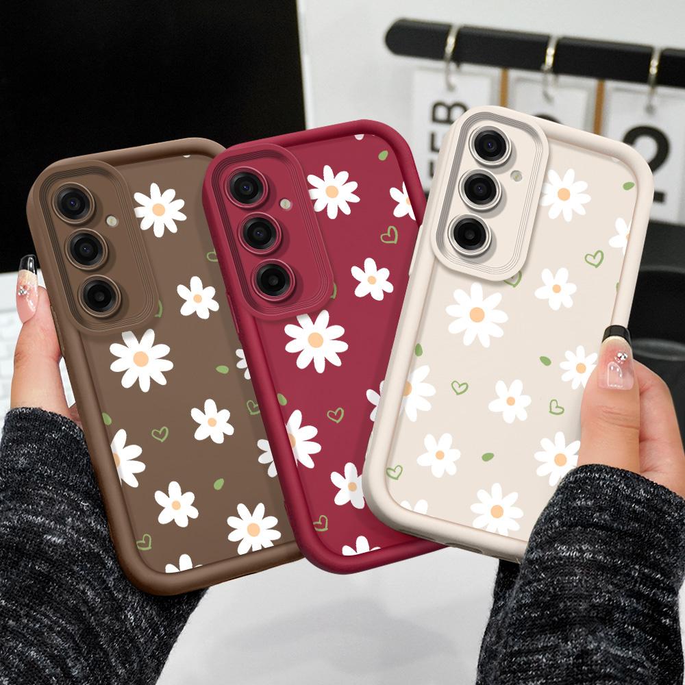 Floating Daisies Phone Case For Samsung Galaxy A37 A17 A07 A56 A36 A26 A16 A06 A55 A35 A25 A15 A05 A05S 4G 5G Staircase Soft Cov