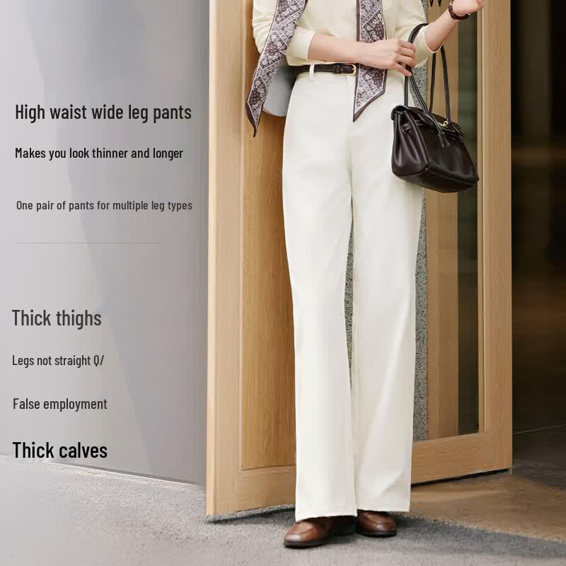 Women's High-Waist Casual Wide-Leg Suit Pants