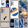 Phone Case For Samsung A17 A15 A13 A51 A71 A41 A31 A21S A07 A05 A35 A55 A23 A25 A33 A53 A73 5G Cover Marshall Islands Flag