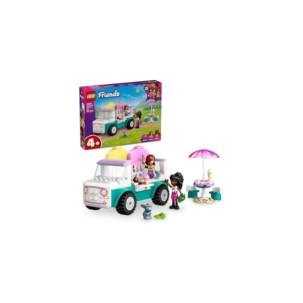 LEGO Friends Heartlake City Ice Cream Truck Toy Building Set for Kids Ages 4-6