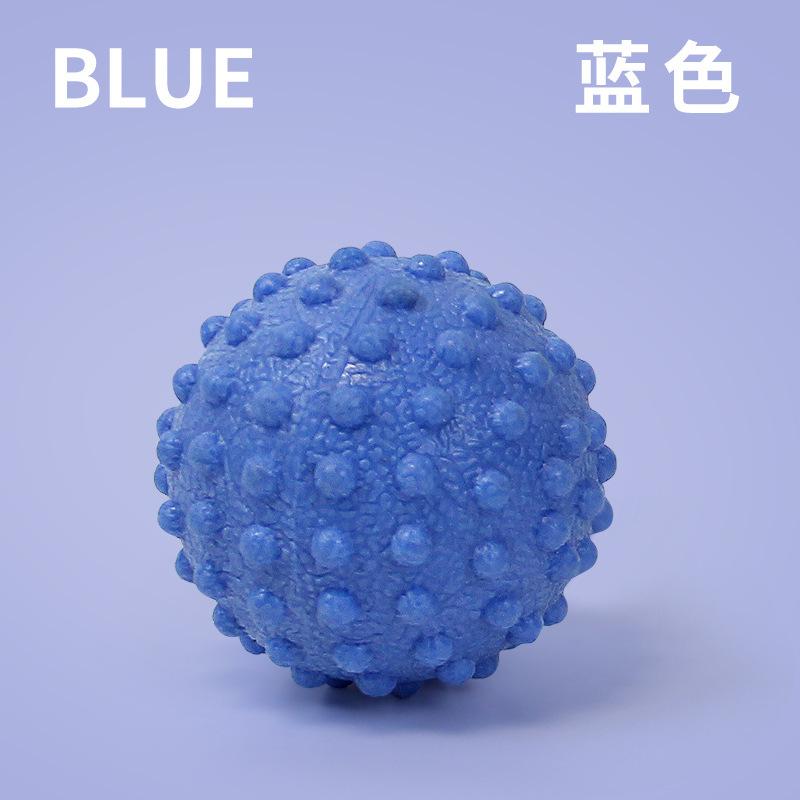 

Solid Fascia Ball Raised Point Massage Ball TPR Posture Master Yoga Ball Waist Back Hand Foot Pain Relief Plantar Massage Tools синий