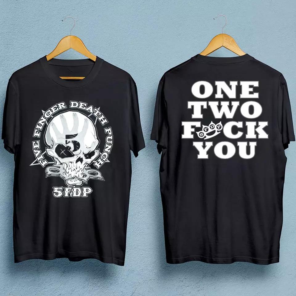 Five Finger Death Punch BAND Black T-shirt Short Sleeve All Sizes Graphic Short Sleeve Shirt Unisex Men Women Summer