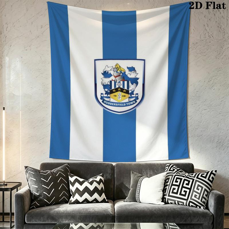 Huddersfield Town Wall Tapestry Aesthetic Wall Hanging Printed Fabric Blanket Decorative Tapestries for Bedroom Living Room Home Decor