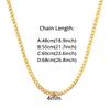 Hip Hop Curb Cuban Link Chains 4mm Gold Silver Color Stainless Steel Chain Necklaces For Men Women Vintage Jewelry Gift XL287-4