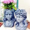 Girl Shape Silicone Flowerpot Molds for Succulent Planters Flowerpot Pen Holder