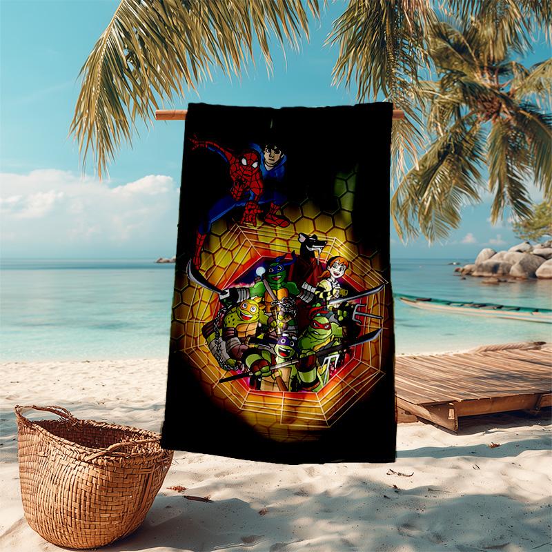 1pc Superhero Adventures Unite Microfiber Beach Towels Quick Dry Towel Sand Beach Towels Pool for Travel Swim Pool. S07210155