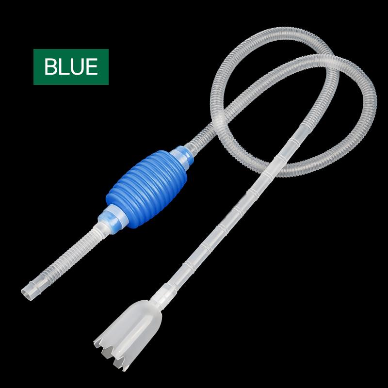 1.5m/1.7m Fish Tank Water Changer Air Pump Cleaning Tool Handheld Aquarium Gravel Cleaner Vacuum Siphon Pump With Filter Nozzle