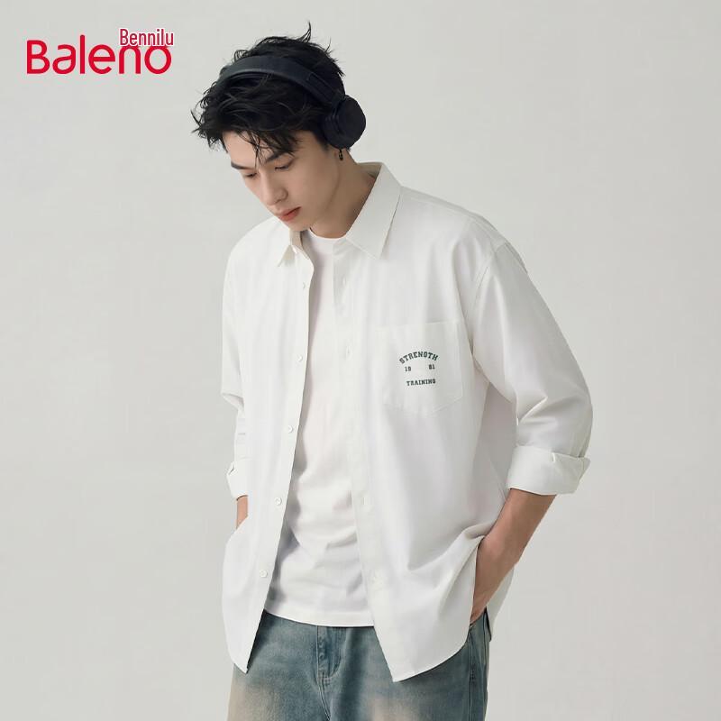 

Мужская рубашка Baleno Oxford JPB с принтом Sport, с длинным рукавом 3XL