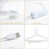 Modern Illuminated Garment Hanger Plastic Construction Clothes Organizer Laundry Hanger with Soft Lighting Effect