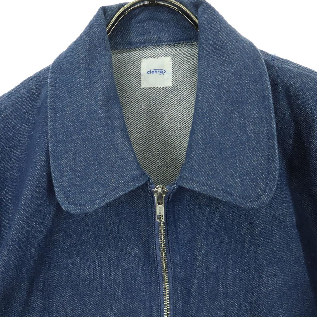 ciatre Long sleeve Full zip Denim Jacket L Blue Men's Used