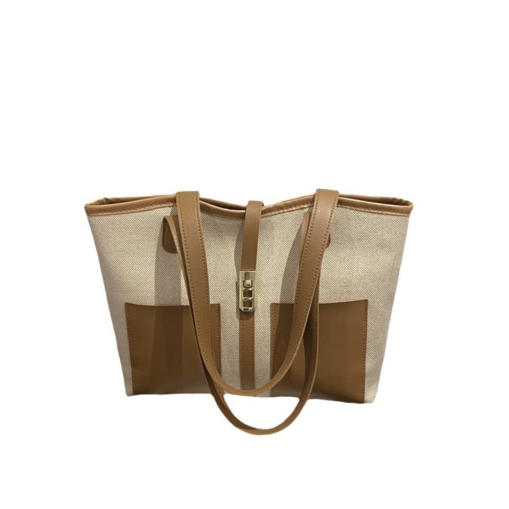 Sleek Large Capacity Shoulder Bag Elegant Design Retro Style Tote Bag Vintage Look Women's Bag Outdoor Activities