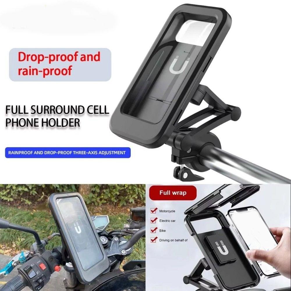 Adjustable Motorcycle Phone Holder Waterproof Phone Navigation Holder  Mobile Navigation