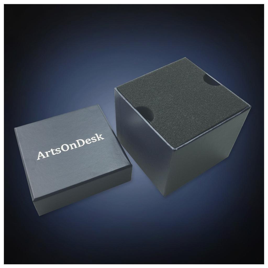 ArtsOnDesk Modern Art Paperweight Stainless Steel with Satin Patent Perfect as a Calligraphy Gift or ST206B, Finish, Pending, Figurine.