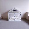 Solid Wood Transparent Kennel Small Dog Enclosure Luxury Pet Villa House Indoor-outdoor Dog House Crate Waterproof Pet Products