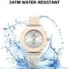 NAVIFORCE Original Women Girls Simple Quartz Watch Date Waterproof Silicone Strap Luminous Hands Lightweight Women Girls Watch Gift NF6109