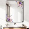 Spring Green Leaf And Floral Wall Stickers Glass Sticker For Shower Doors, Mirrors, Bathroom Glass Self-Adhesive Removable