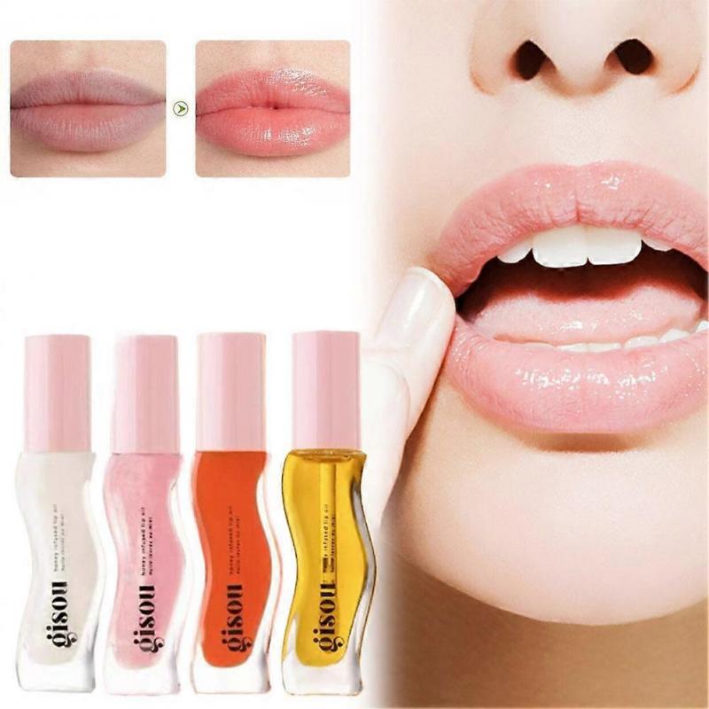 Butter Honey Lip Oil Tinted Lip Gloss Moisturizing Nourishing Lip Care With Natural Color For Soft Shiny Lips