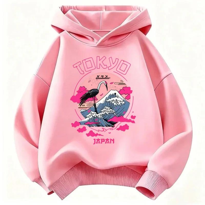 Best-selling Children's Cozy Hooded Sweatshirt for Autumn and Winter. Classic Cartoon Print. Loose and Casual, Breathable Top.