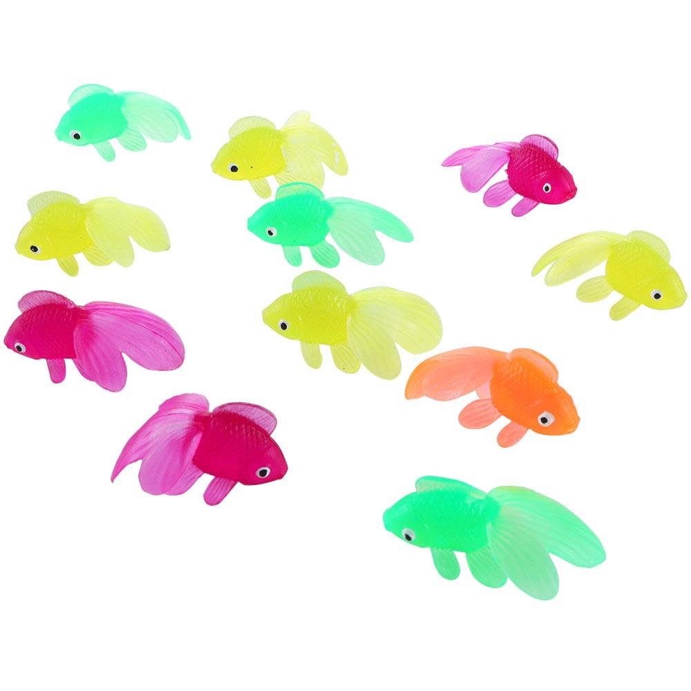 Soft Rubber Swimming Mini Baby Baby Bath Toys Kids Toys Simulation Goldfish Fish Tank Decoration