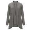 European and American Women's Knit Long Sleeve Solid Cardigan with Pockets - In Stock