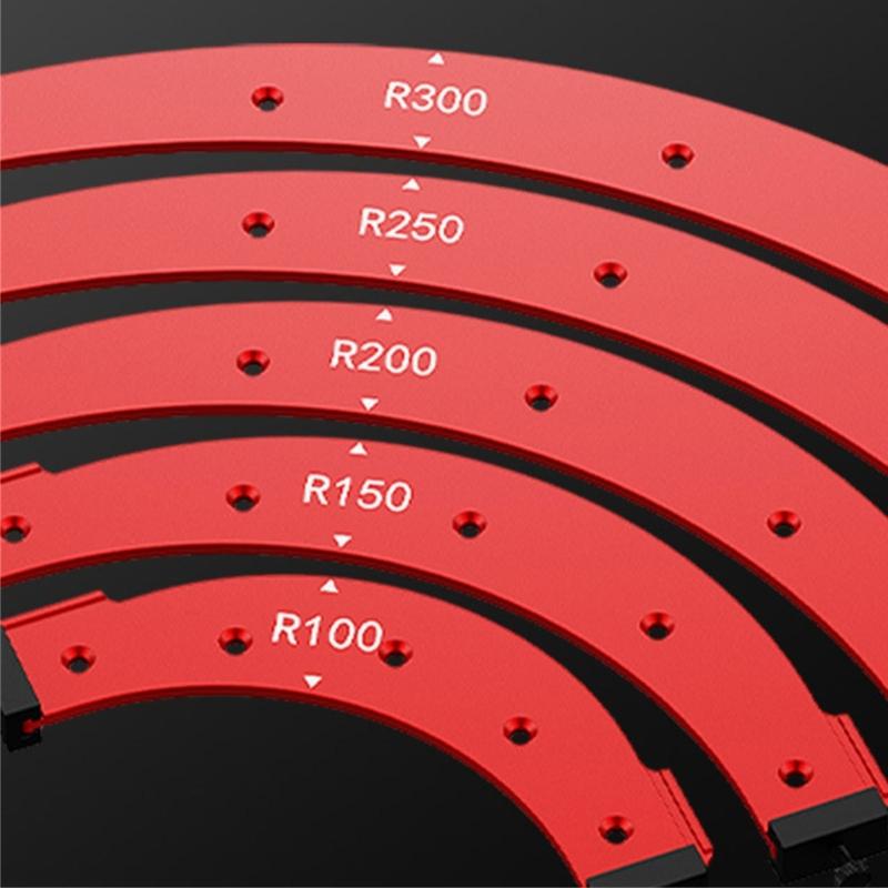 Woodworking Round Corner Radius Templates Cutting Templates Tool Routers Corner Radius Templates R100/R150/R200/R250/R300