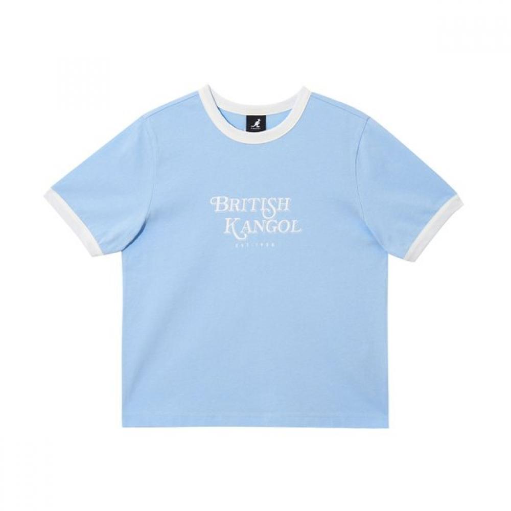 Kangol Women S Ringer T ShirT lighT Blue 2842 SS
