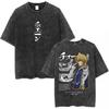Hunter X Hunter Alluka Zoldyck Nanika Killua Zoldyck Camiseta de Anime Gráfica Harajuku Streetwear Unisex Algodón Manga Corta Cuello Redondo