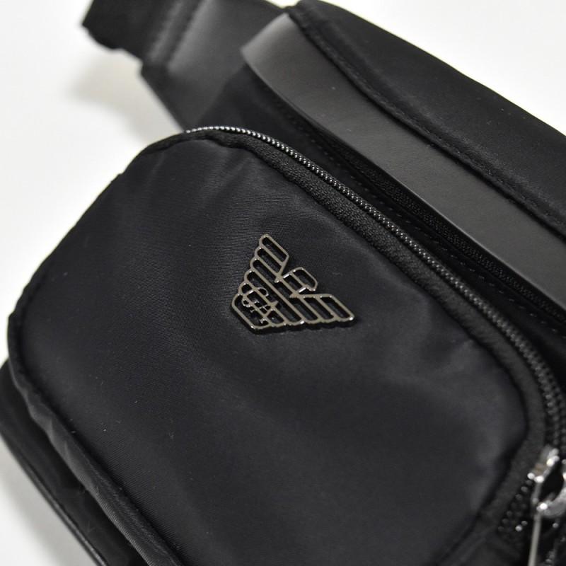 Emporio Armani impressive men's waist bag black