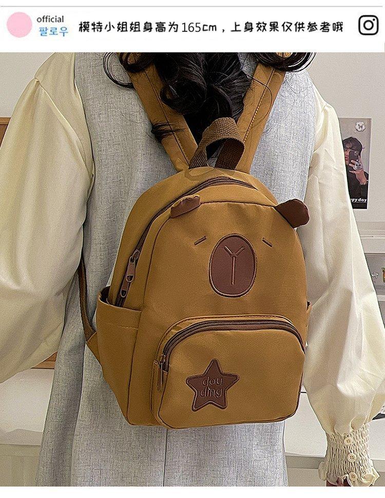 Schoolbag cute kapibara backpack 1011 new capybara schoolbag ugly cute funny student children travel backpack