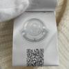 Excellent MONCLER Knit Cap BERRETTO With Logo Emblem White Wool Women J20933B00072 Used