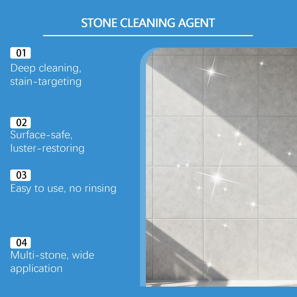 JAKEHOE Marble Cleaner, Daily Cleaning, Polishing, Renovation, Gloss Maintenance, Stone Care, Efficient Stain Removal, Restores Natural Luster