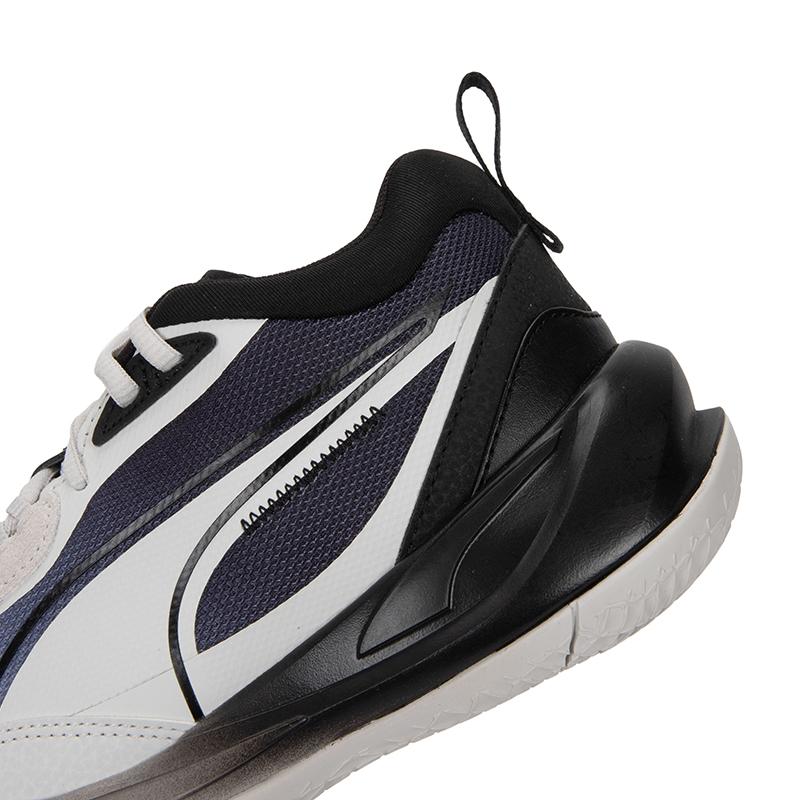 Puma Playmaker Fade Synthetic Leather Comfortable Sports Low-Top Lifestyle Shoes Unisex sneaker Black White 389328-02