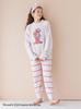 Gelato Pique Sesame Street Motif JQD Pullover Long Pants Set Blue & (PWNT245058) Women's